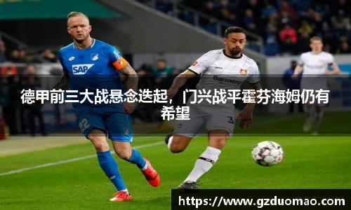 德甲前三大战悬念迭起，门兴战平霍芬海姆仍有希望