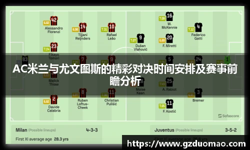 AC米兰与尤文图斯的精彩对决时间安排及赛事前瞻分析